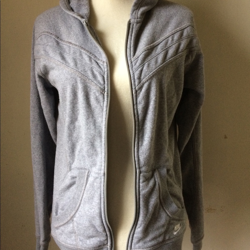 Nike gray zip up jacket